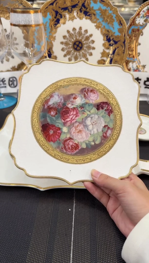 瓷片8英寸平盘 1个