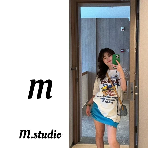 M家【罐头白】卡通印花T恤