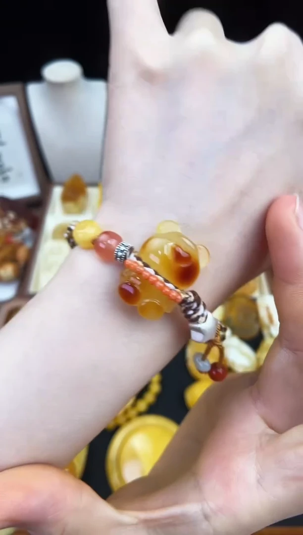 琥珀未镶嵌珠宝奇石柒月