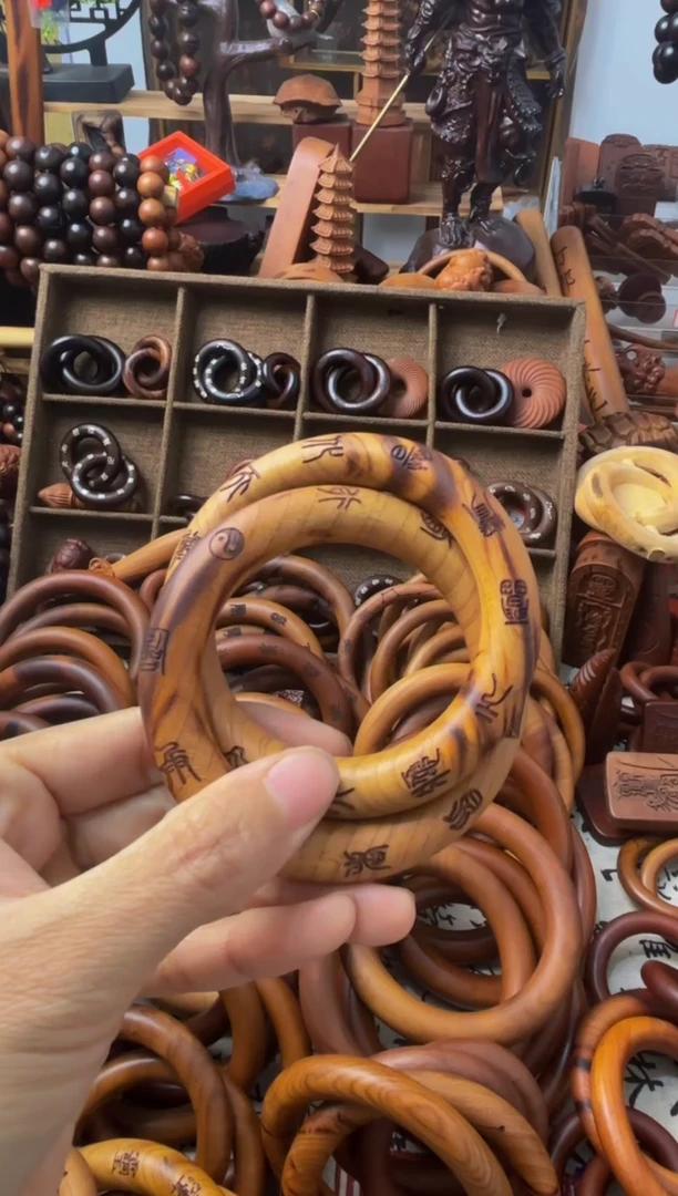 枣木桃木乾坤圈60圈口一物一拍