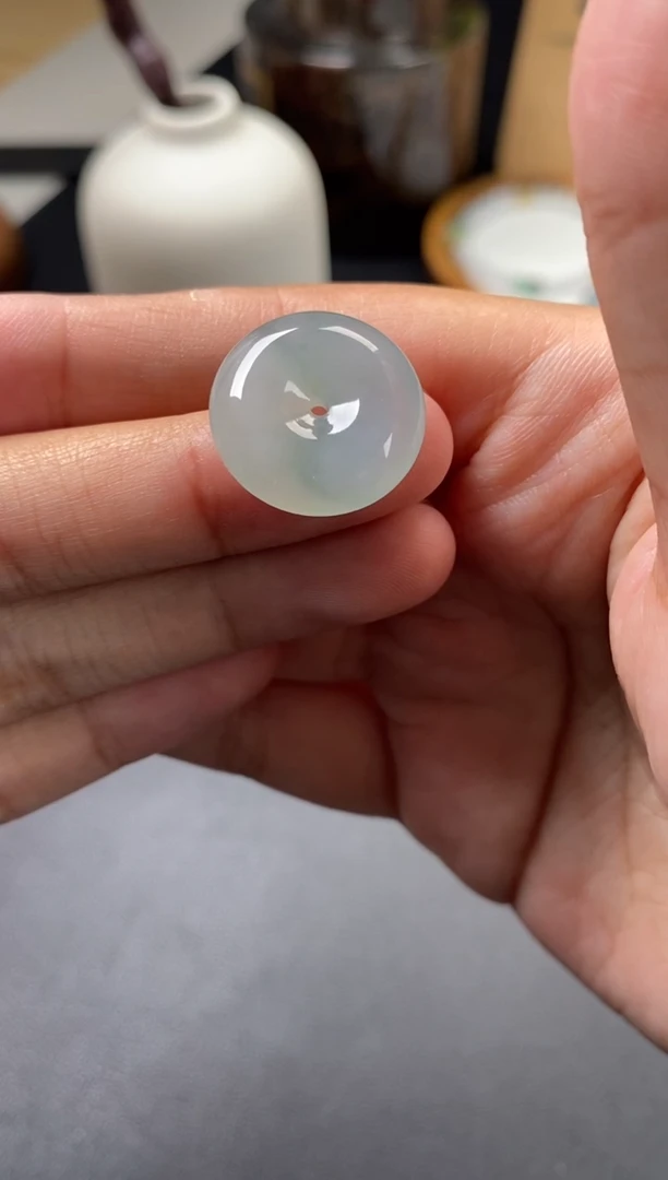 翡翠未镶嵌颈饰翡翠冰种平安扣