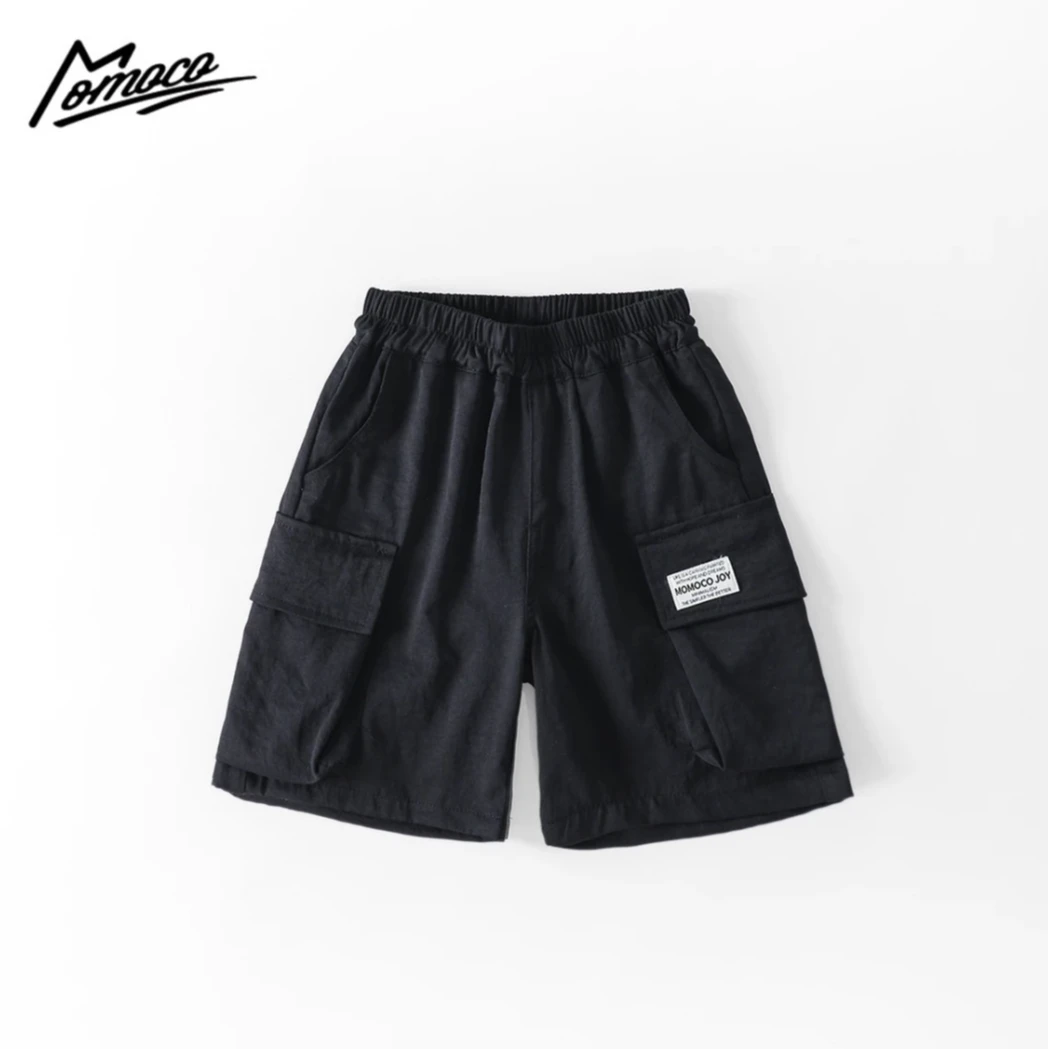 MOMOCO玛米玛卡男童夏季百搭工装五分裤时尚黑色短裤77280357001