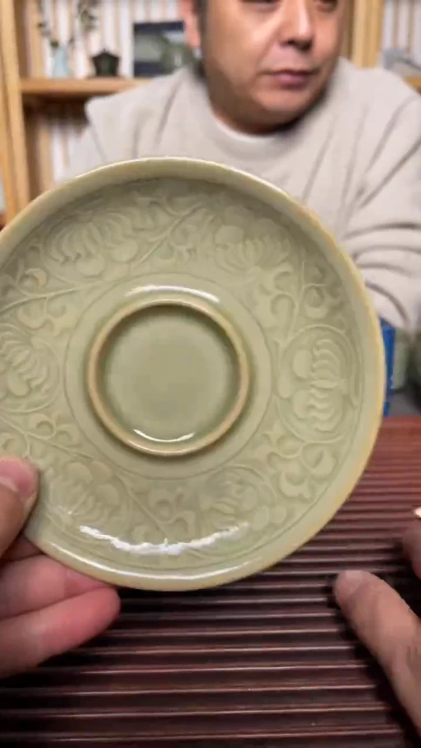 【闪购商品】摆件青瓷杯垫开片微瑕