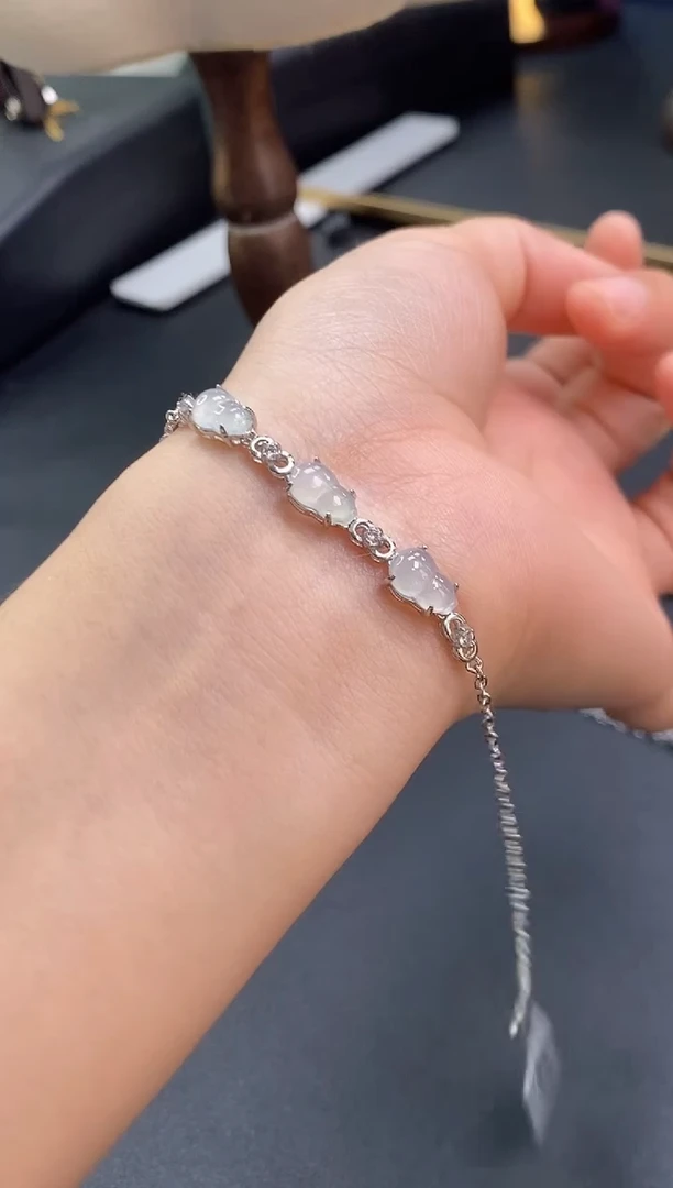 颈饰银S925镶嵌翡翠17042