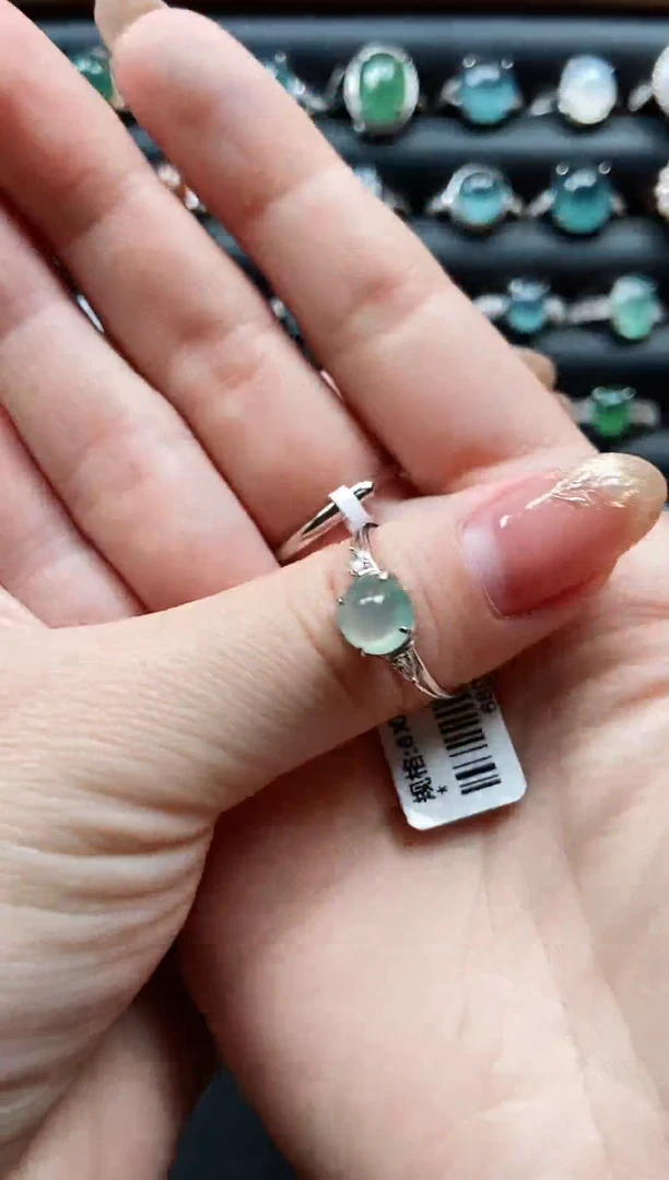 【闪购商品】翡翠戒指银S925镶嵌3333333333