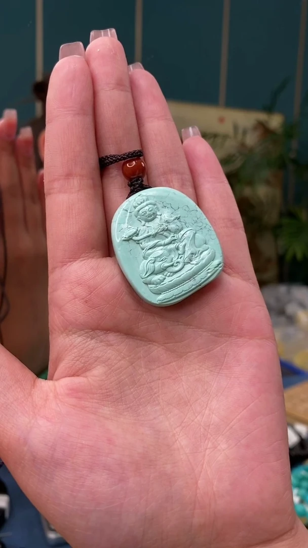 【闪购商品】绿松石雕刻件未镶嵌2/9-GM-#55