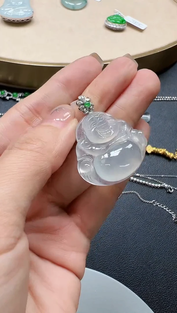 颈饰18K金镶嵌翡翠KCDD1002-032