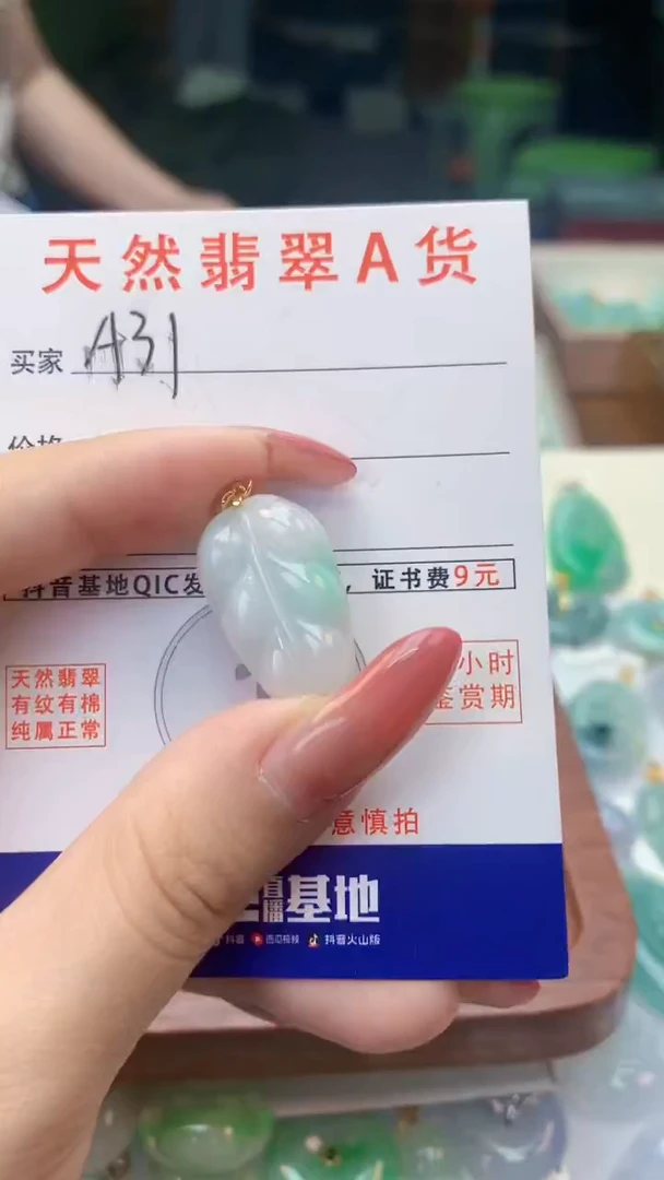 颈饰未镶嵌翡翠天然A货翡翠挂件