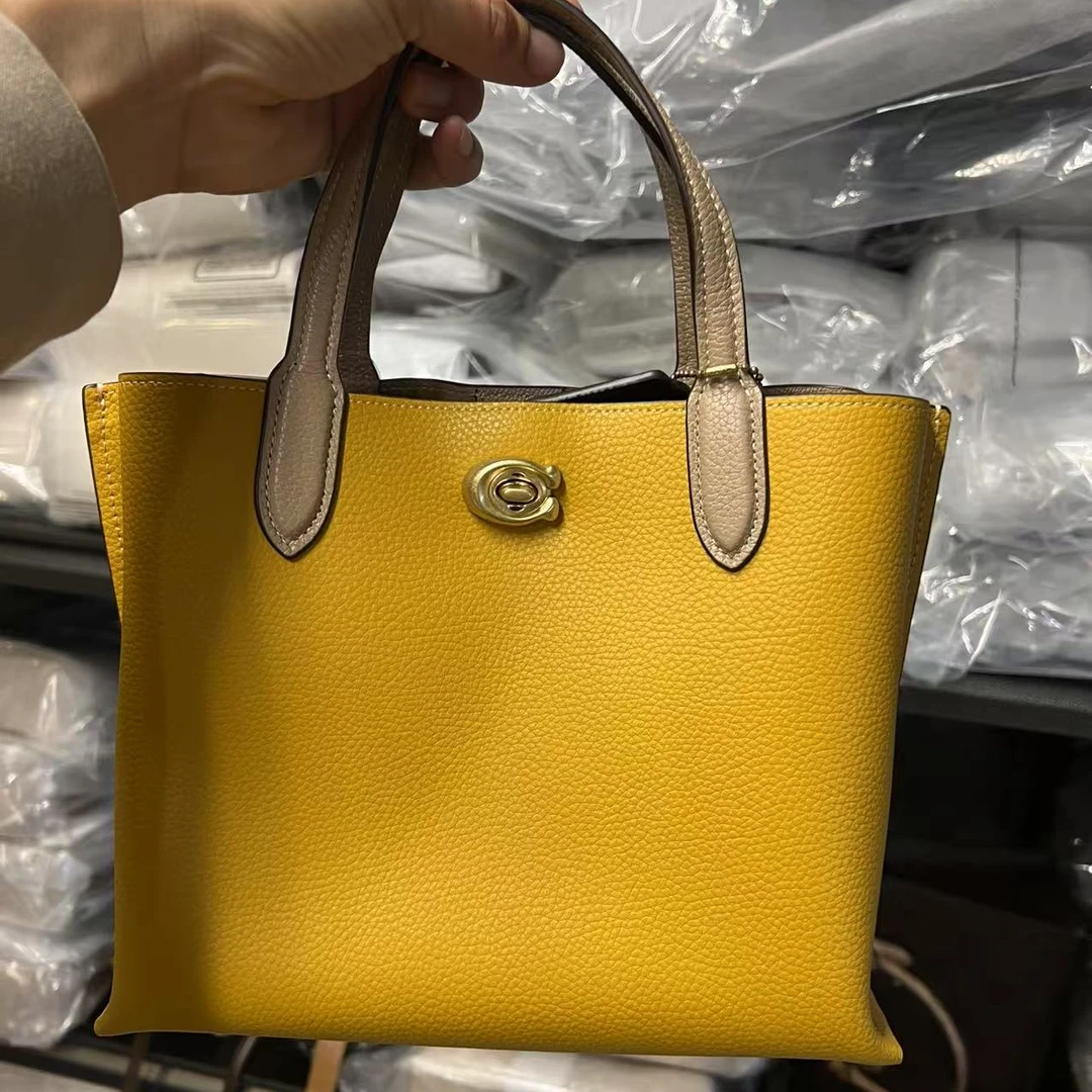 COACH/蔻驰专柜款黄色茉莉托特 斜挎包   C4250   25cm*19cm*11cm