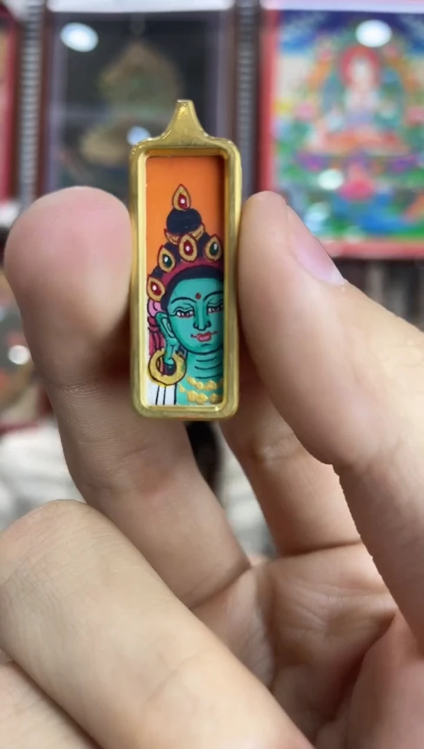 吊坠纯手绘唐卡（非质量问题不退不换）