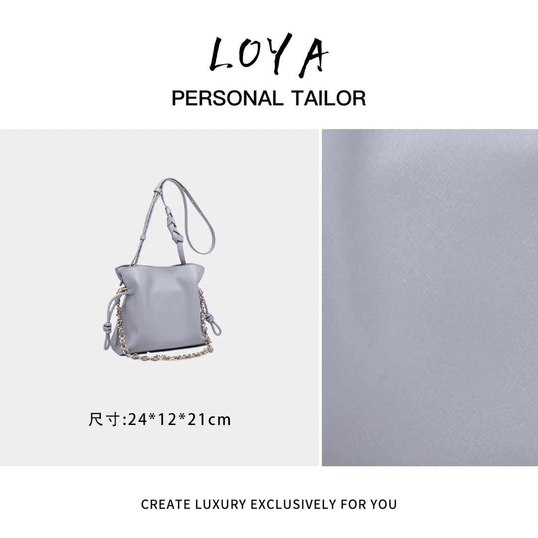 【洛洛定制】QYX-81548-珍珠灰轻奢时尚百搭新款女包