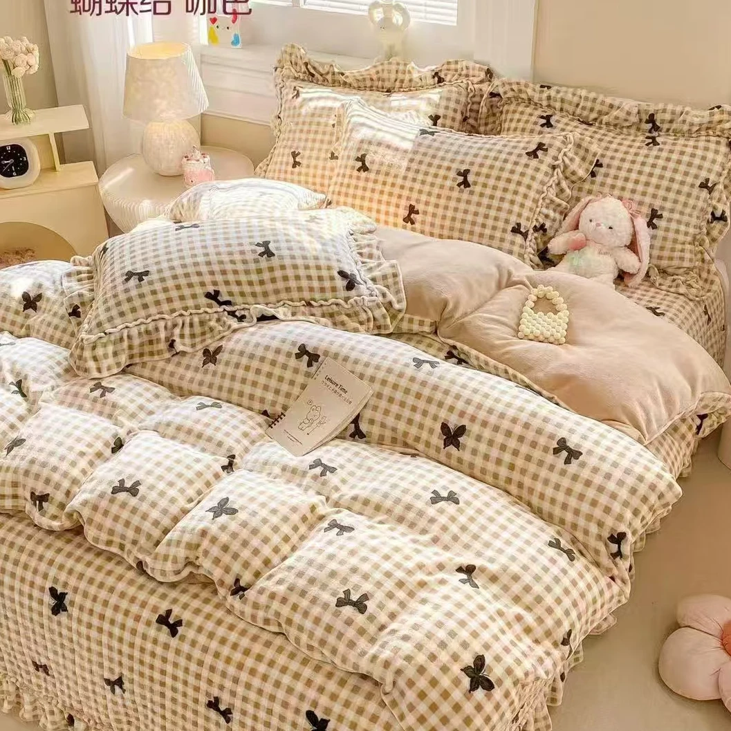 床盖   蝴蝶结  咖 2.3*2.4