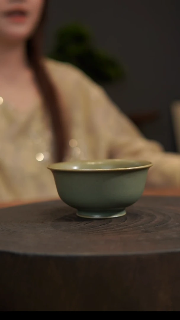 杯子老***³斗笠杯 汝州原产地  原矿老釉