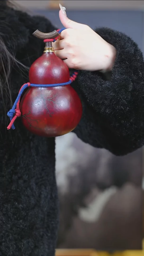 【闪购商品】XC158大漆酒葫芦不包手串及旋转底座