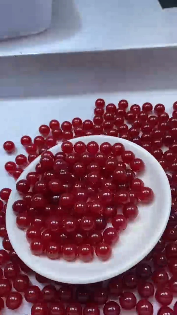 未镶嵌颈饰玛瑙/玉髓W489-樱桃红南红色10mm*10颗