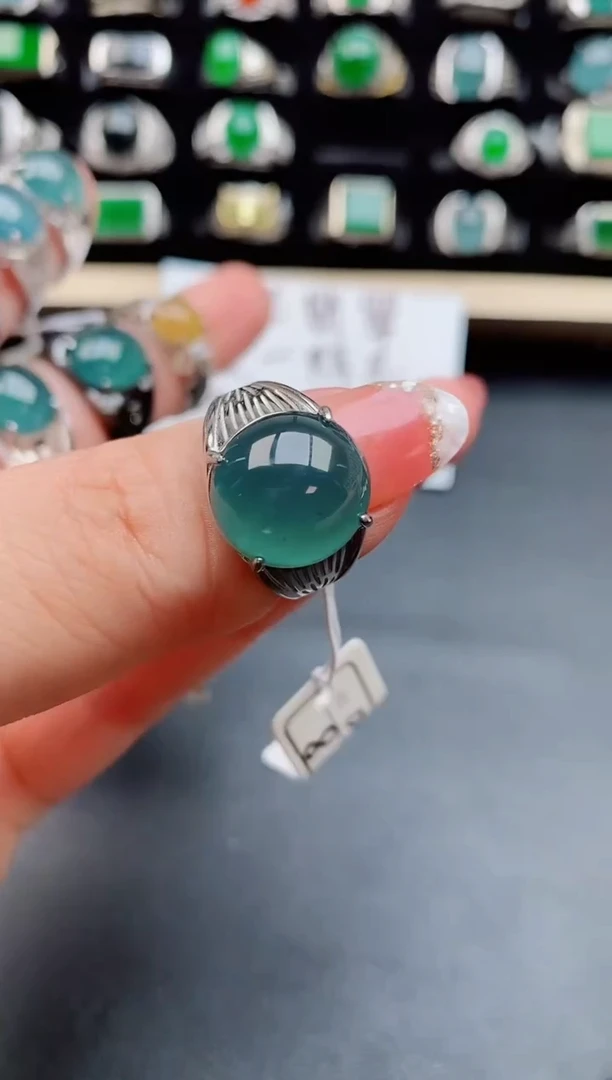 【闪购商品】翡翠戒指银S925镶嵌212121