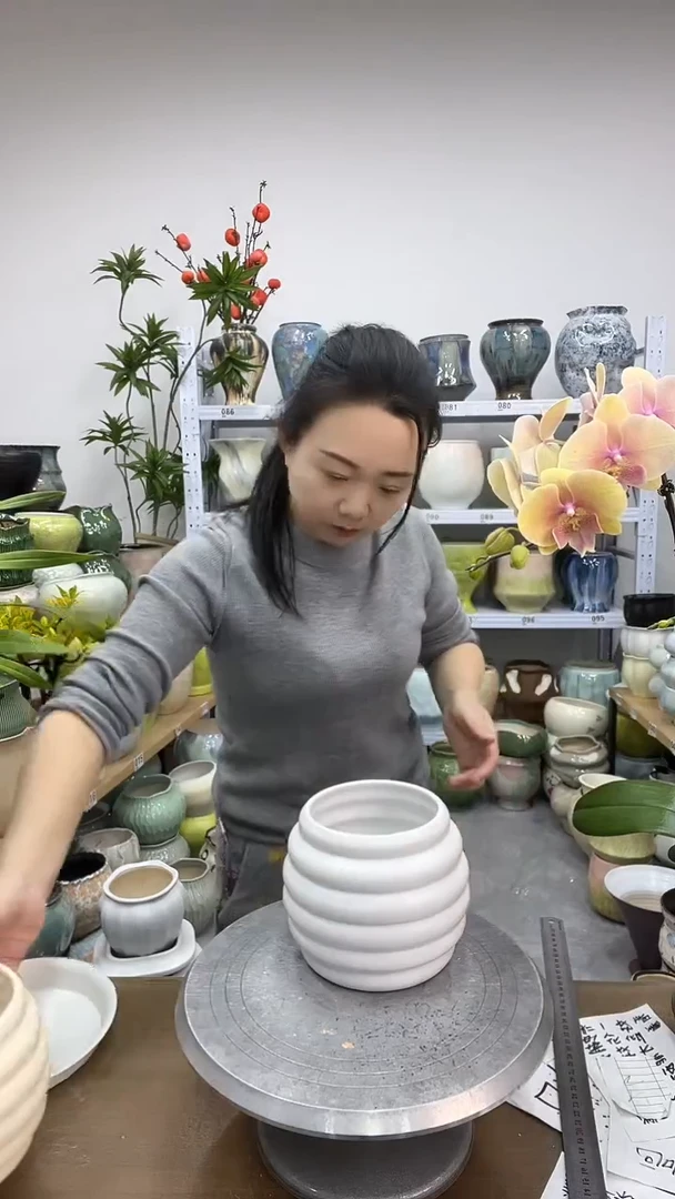 11.25陶瓷花盆直播链接高  14  .   口11