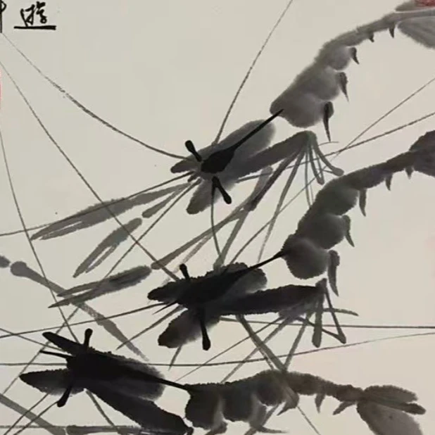 橱窗展示/乐雅文化艺术中心/齐子厚/宣纸国画/带证书