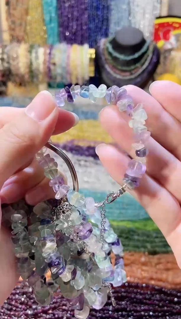 未镶嵌珠宝半成品水晶浅萤手链