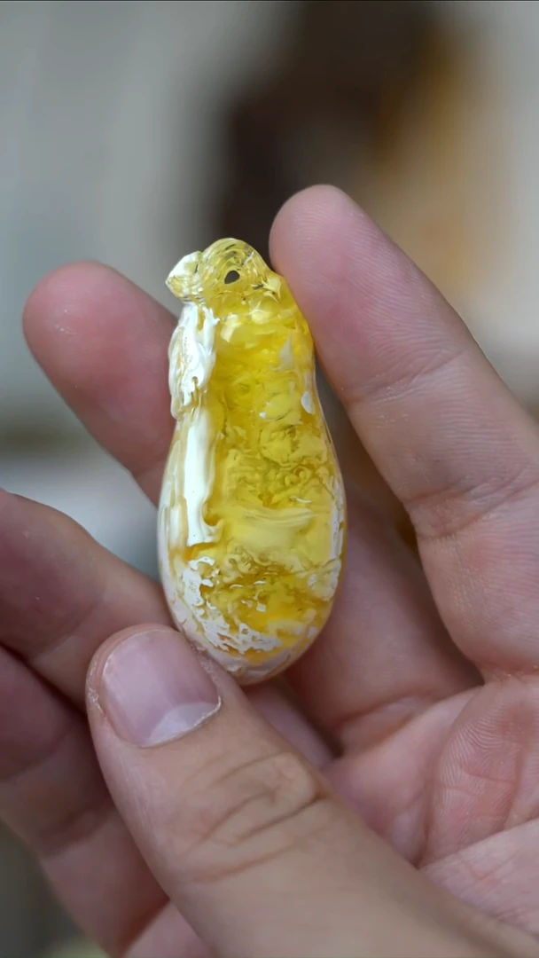 手链琥珀未镶嵌典藏级福瓜金漆瓷白妖孽天花板