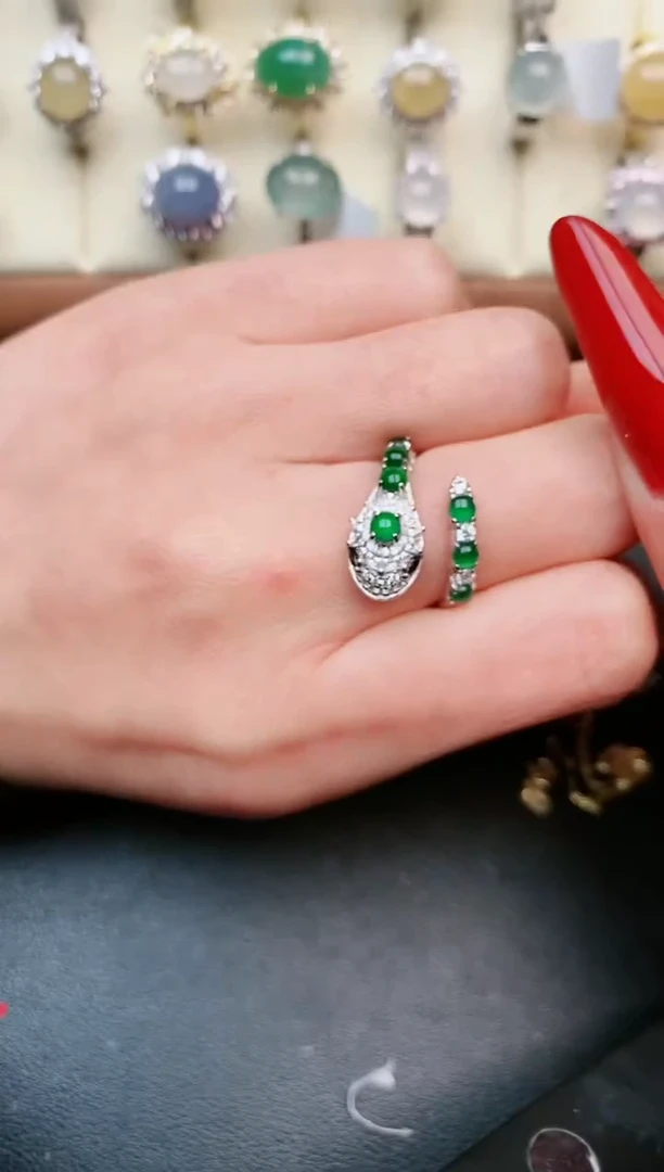 【闪购商品】翡翠戒指银S925镶嵌.....