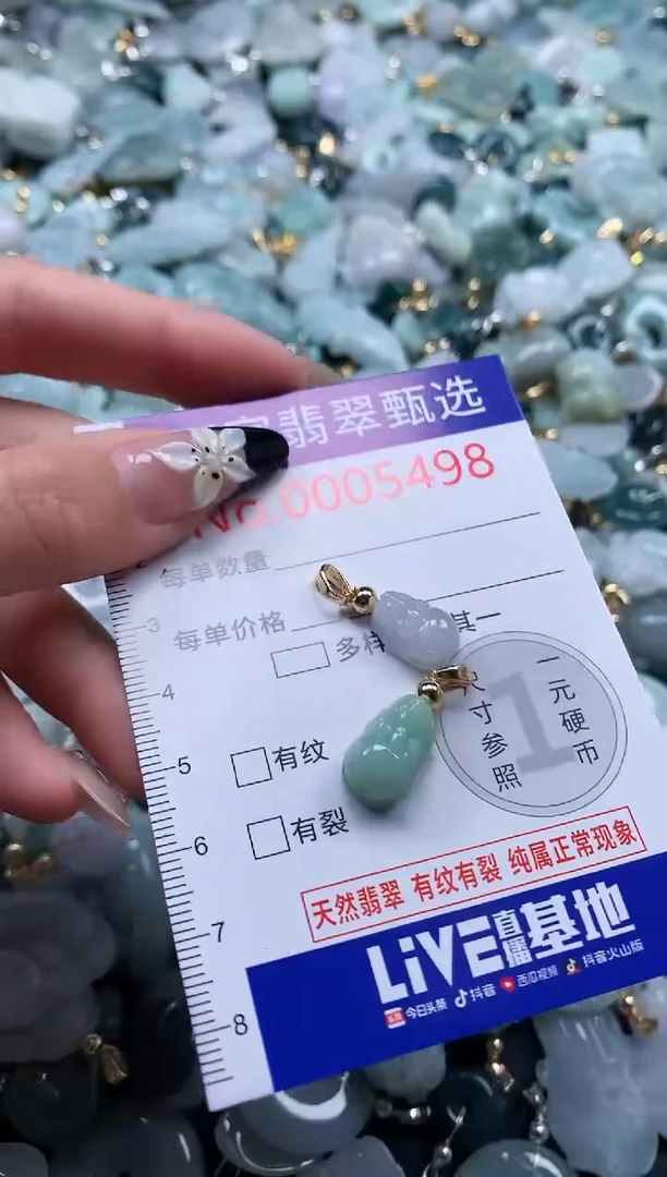 翡翠未镶嵌颈饰5498