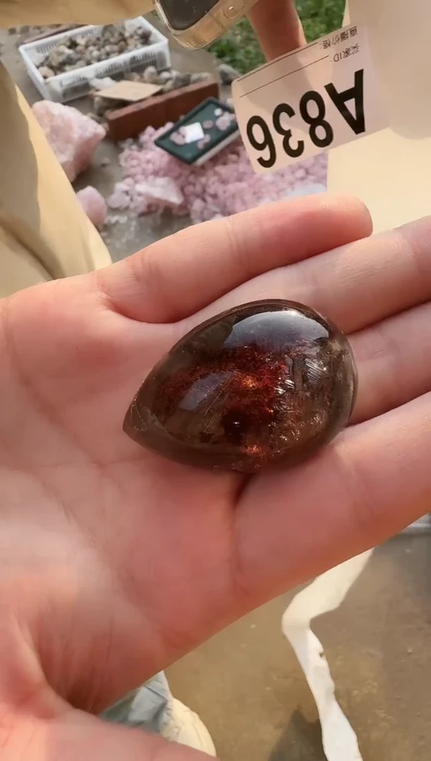 【闪购商品】水晶摆件未镶嵌红幽灵836