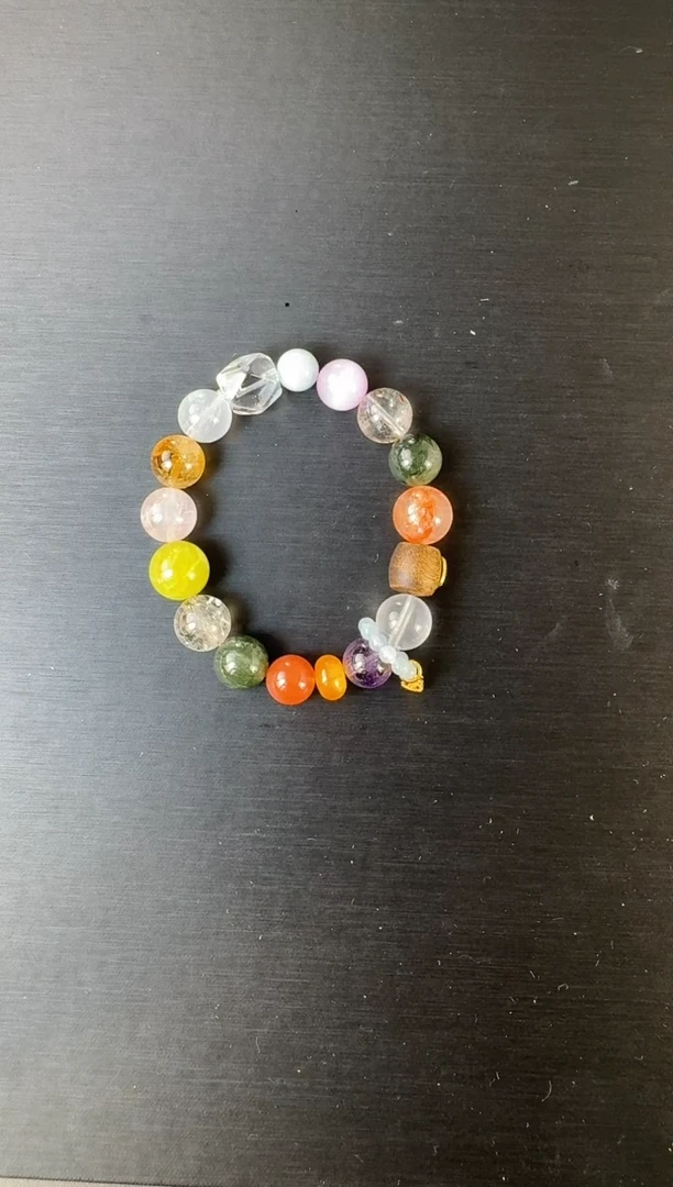 未镶嵌手链水晶s52 多宝水晶手链12mm+