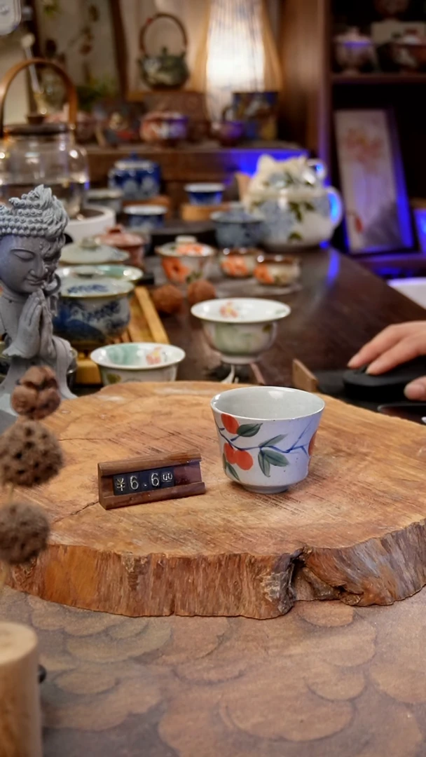 杯子红琵琶手工手绘手工手绘