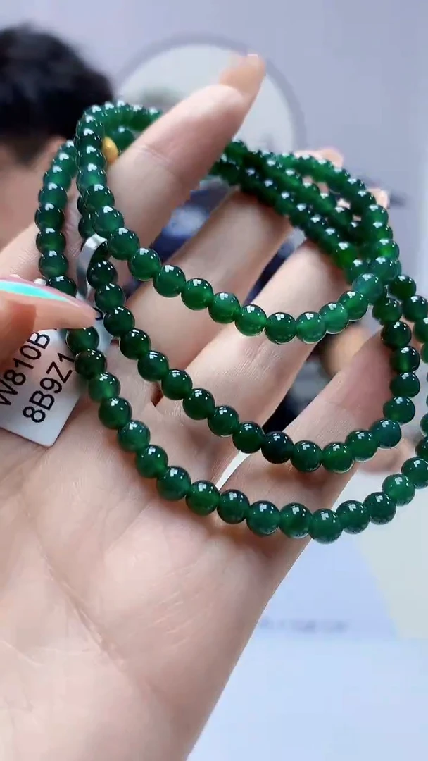 【闪购商品】定制翡翠未镶嵌4688DD-毛货珠链69