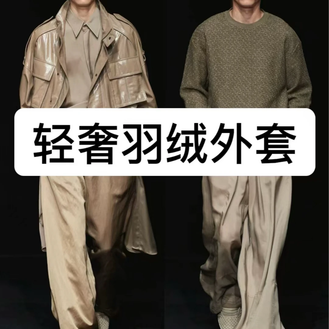 【LF轻奢】新款冬装男士时尚格子保暖假两件连帽长袖羽绒服