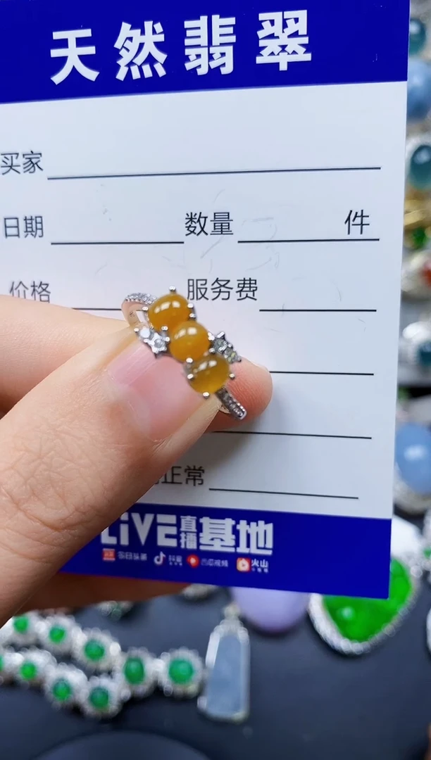 【闪购商品】翡翠戒指银S925镶嵌0184