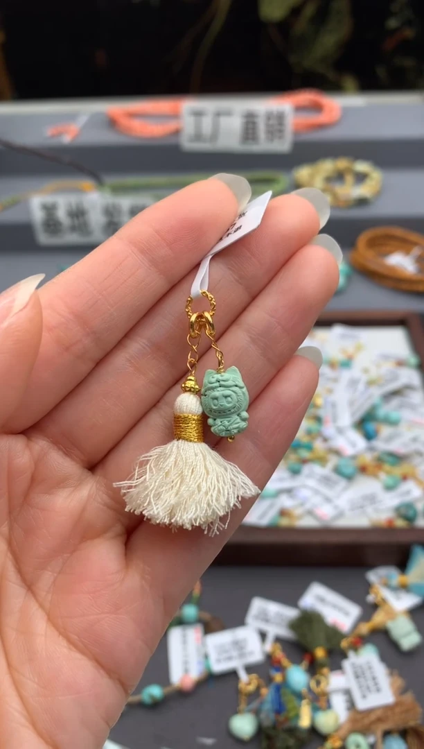 未镶嵌绿松石挂件茜.C283