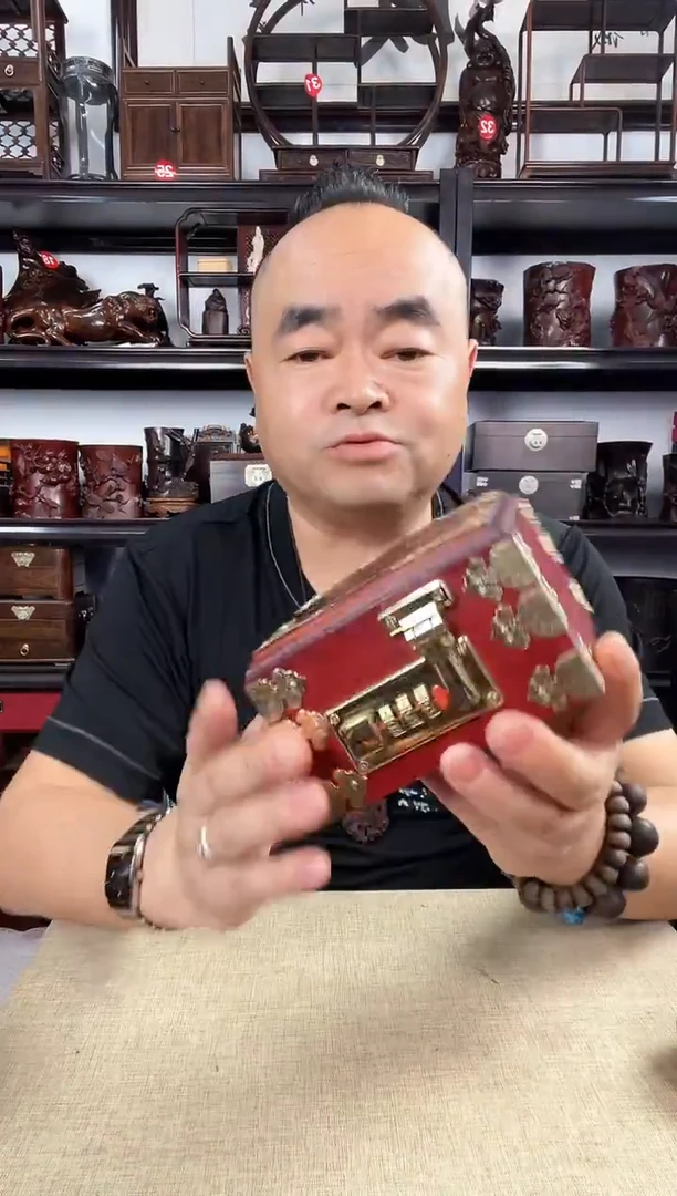 木正方盒老李红木工艺品