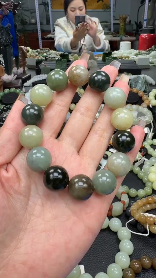 未镶嵌手串和田玉新疆多宝卡16