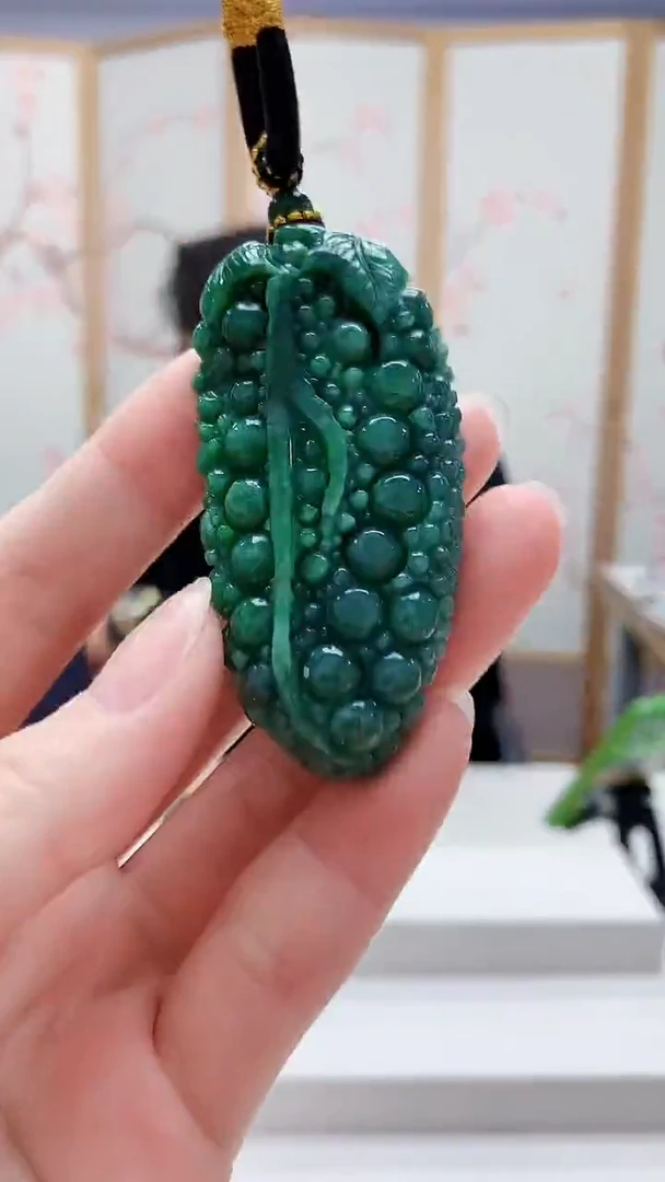 未镶嵌定制翡翠5060ry-毛货挂件46