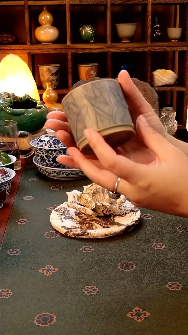【手工手绘芭蕉直筒杯】