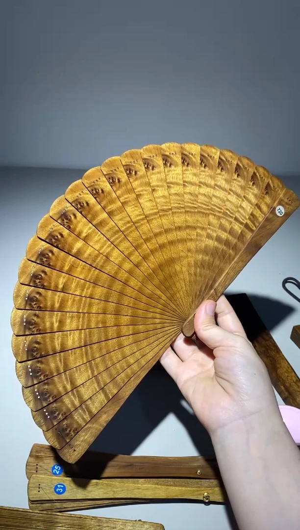 金丝楠18cm金丝楠木小叶桢楠扇720