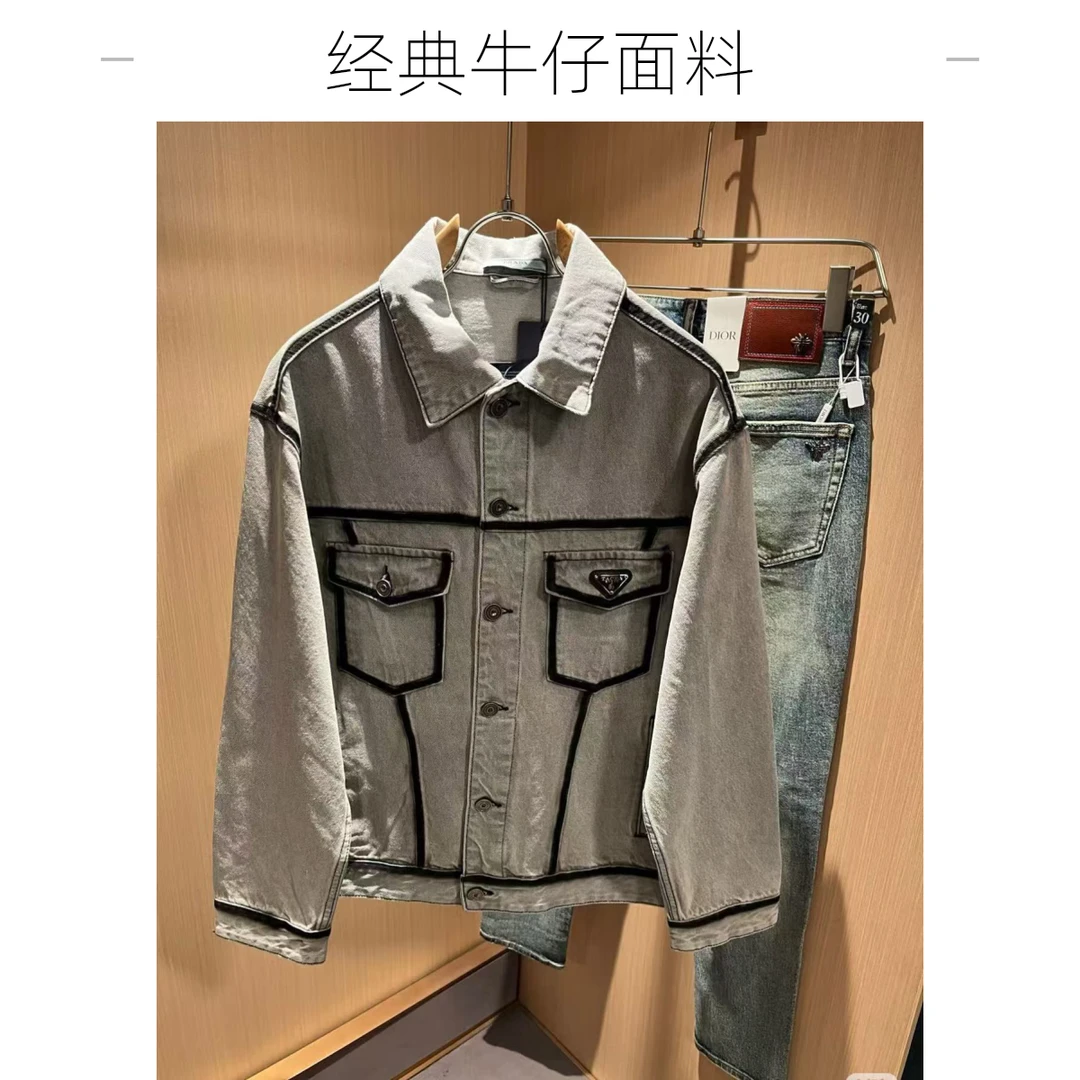 美好精品牛仔衣751~800时尚美式休闲翻领水洗长袖简约修身