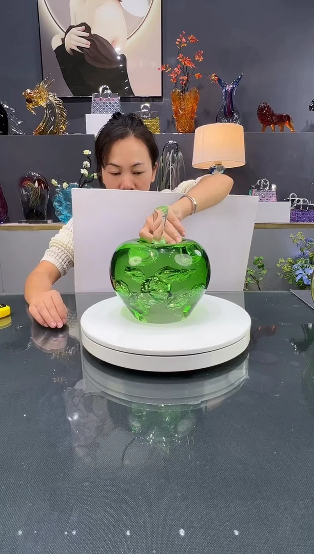 琉璃水晶琉璃苹果1个
