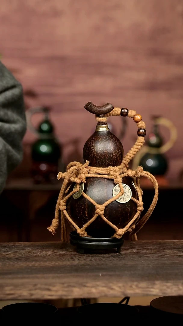 548号中药煮色   大漆葫芦水壶/酒壶 一物一拍