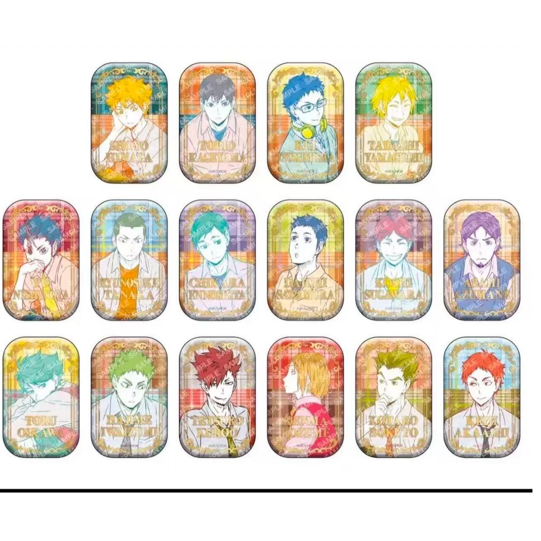 【日谷】排球少年 烫金方一弹 二弹 徽章 盲盒(正版默认代拆)