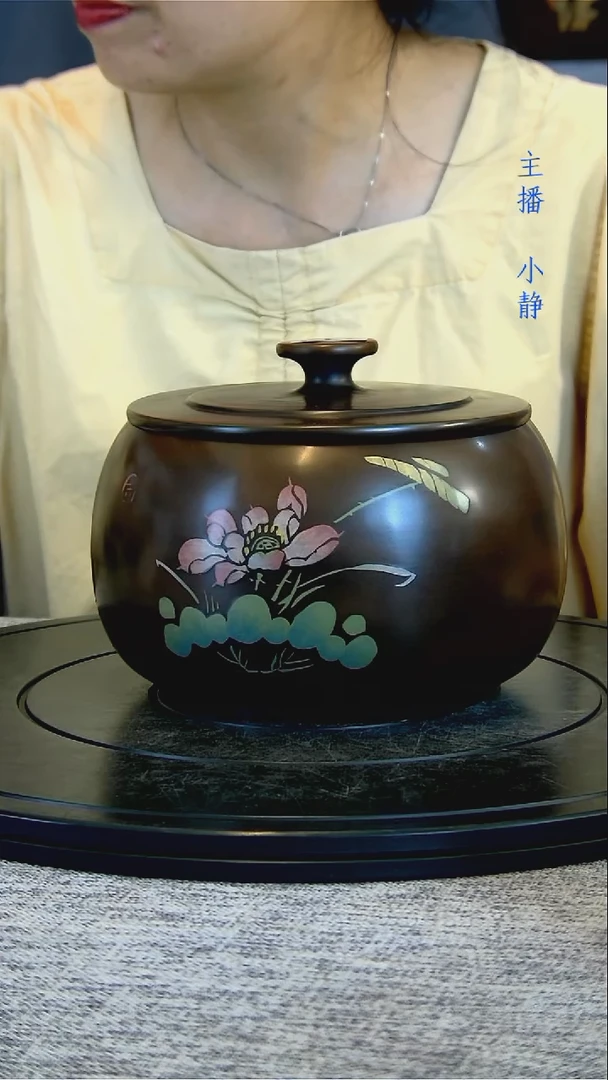 恒*建水全手工紫陶茶罐精磨113