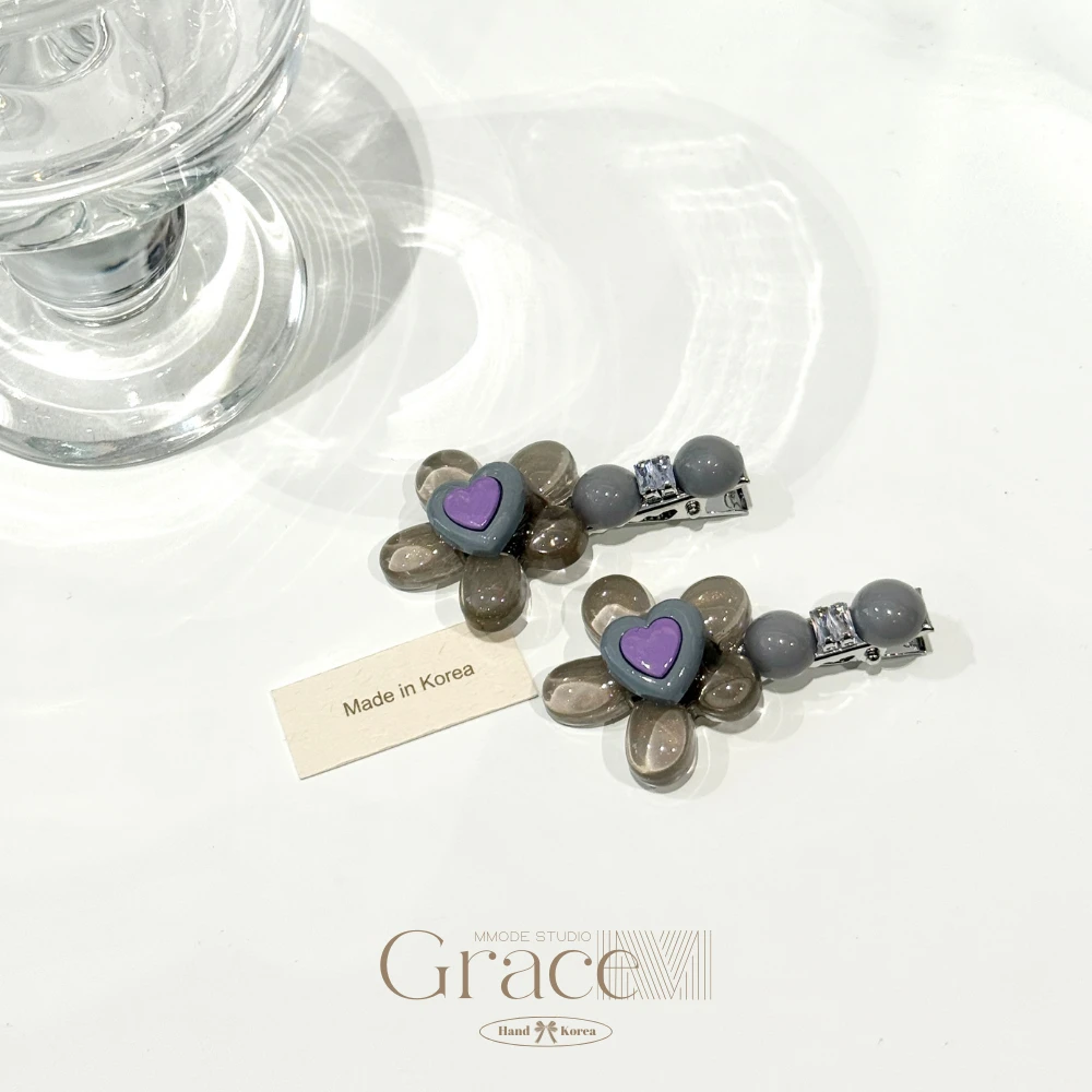 「度假系列-花花雨」韩国25盛夏百搭刘海夹侧边夹顶夹鸭嘴夹