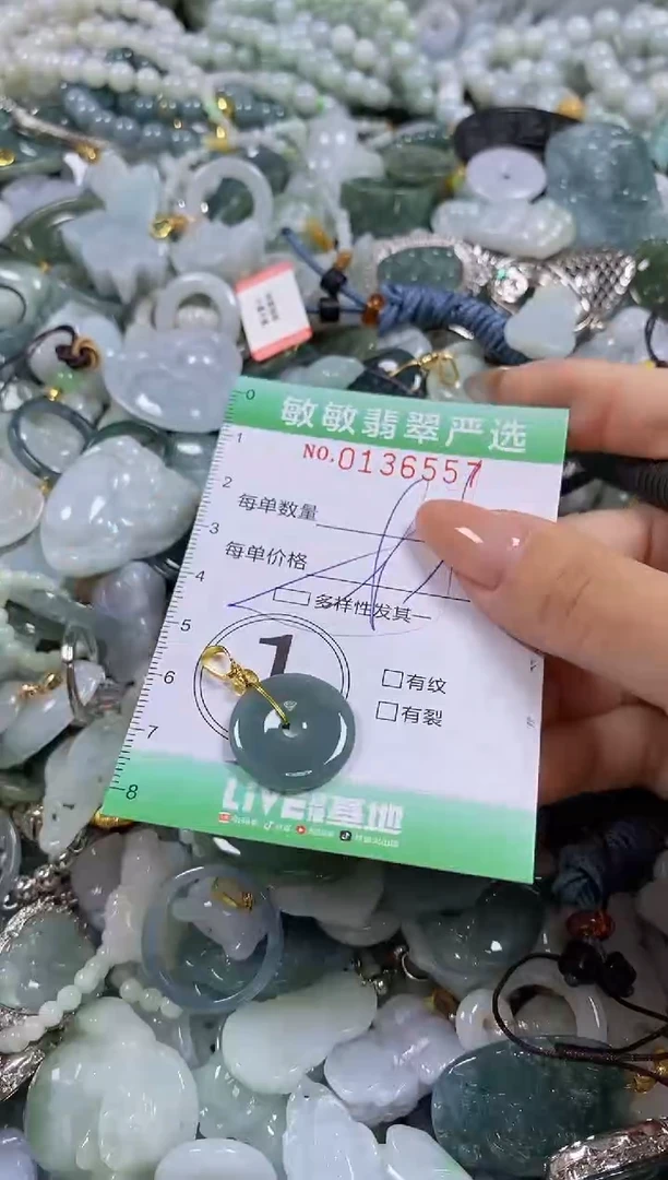 【闪购商品】翡翠颈饰未镶嵌闪购0136557多样性发其一
