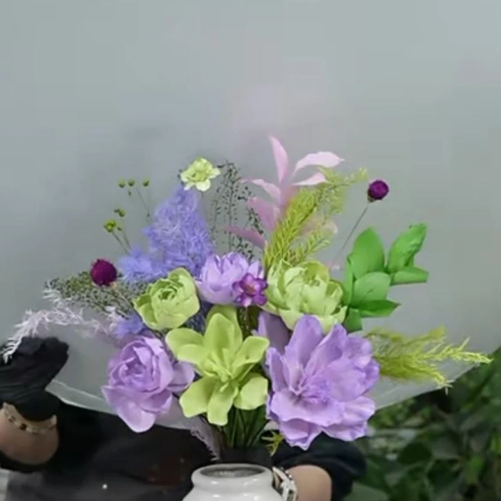 直播间宠粉福利【青野紫烟】通草花干花永生花不含瓶只有花材包邮