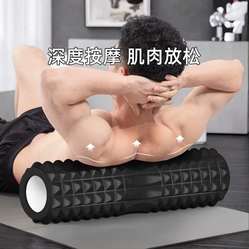 雷尼斯泡沫轴狼牙棒滚轴肌肉放松滚轮按摩大腿男女士家用运动器材