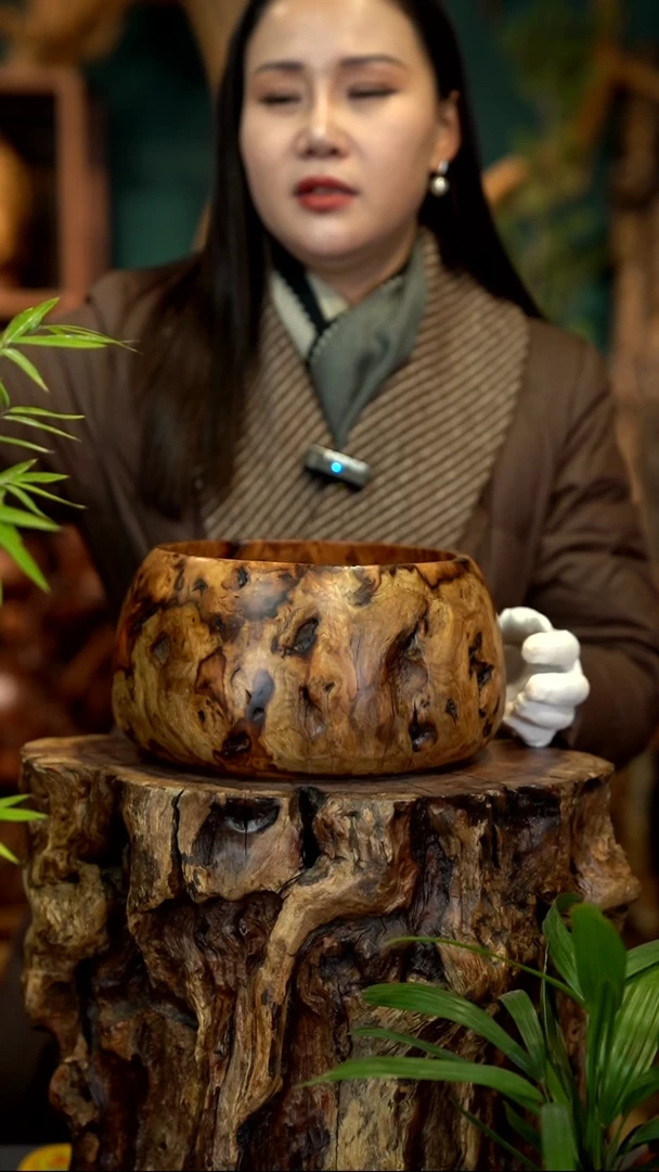 木梦*蓝雷击枣木聚宝盆