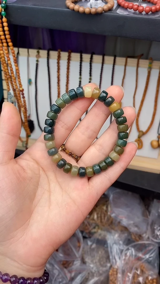 菩提根/象牙果手串菩提药片珠单圈