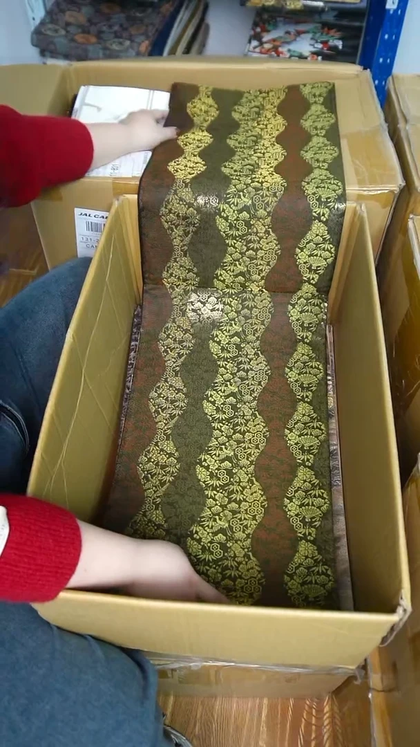 织绣25七宝纹仙鹤花卉